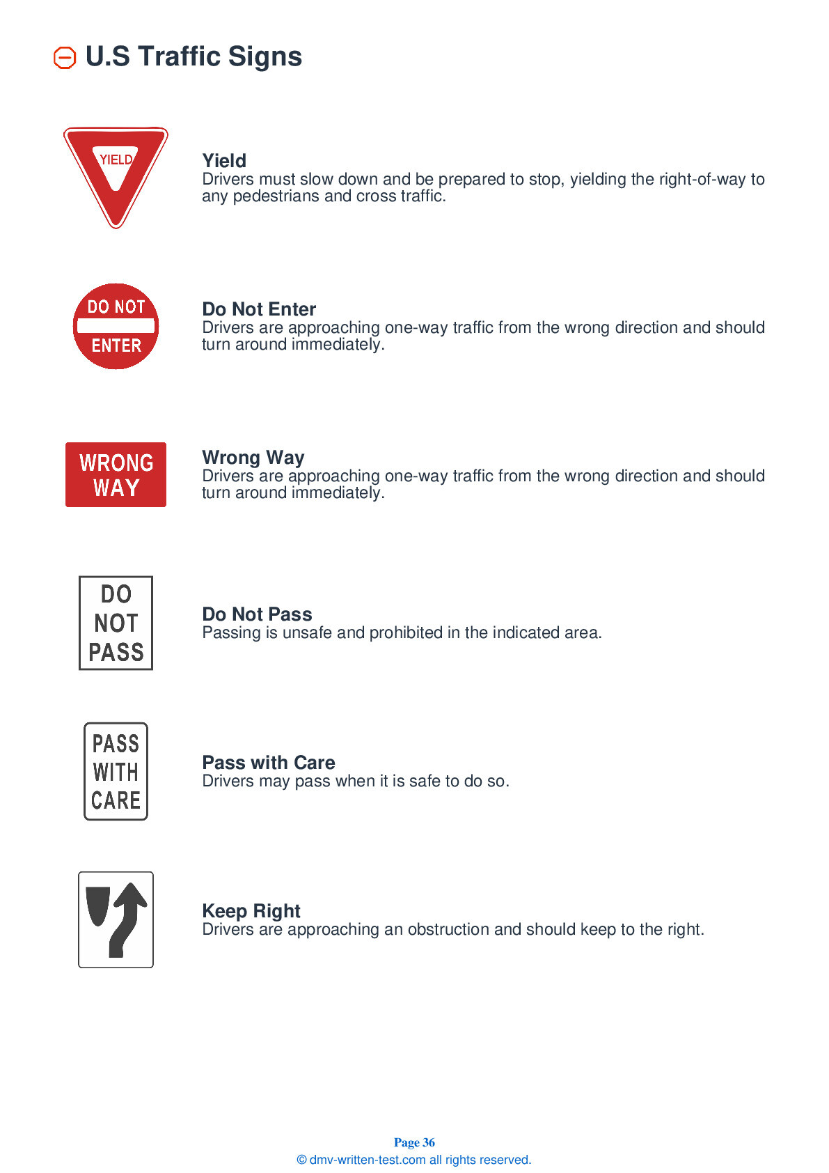 DMV Cheat Sheets 4