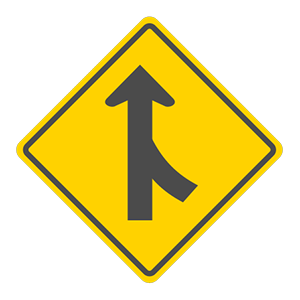 This sign is used to warn drivers: