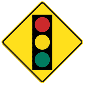 This yellow sign means: